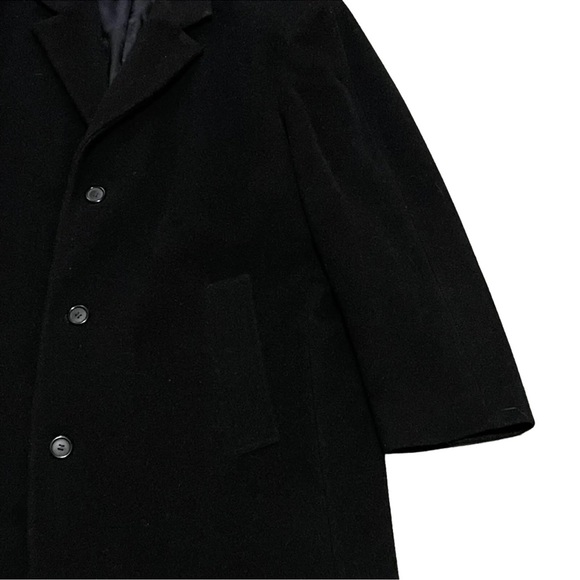 Virany Wool Cashmere Overcoat Mens 48 R Made In Bulgaria Double Breasted EUC - Picture 4 of 12